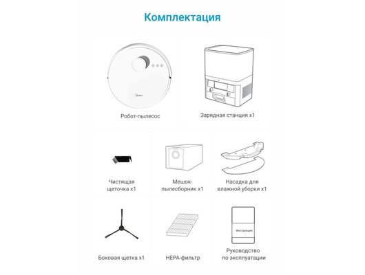 Робот-пылесос MIDEA VCR MS6PLUSWH.
